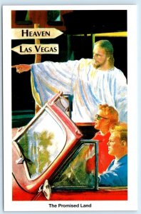 LAS VEGAS The Promised Land de la Nuez Art 4x6 Misguided Masterpiece Postcard