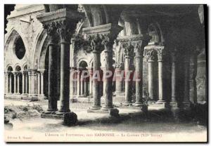 Postcard Abbey Fontfroide near Narbonne The cloister