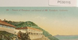 Tavern of Tamalpais & Mt Tamalpais Summit 1910s California Postcard