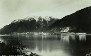 RPPC Lights of Juneau, Alaska Vintage Postcard P108