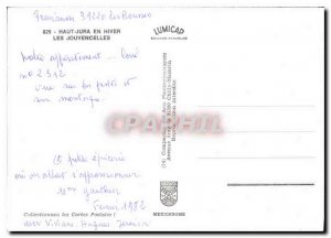 Postcard Modern Jura in winter Jouvencelles