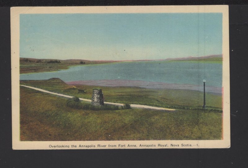 NS ANNAPOLIS ROYAL Overlooking Annapolis River from Fort Anne pm1946 - PECO WB