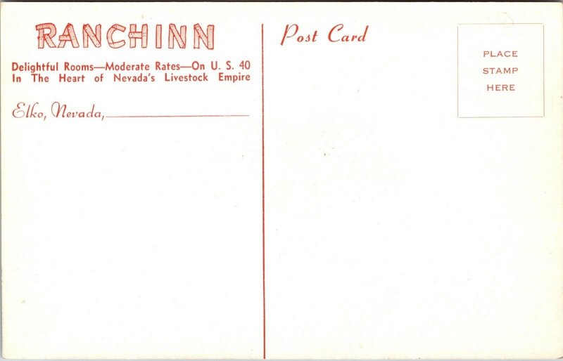 Postcard Ranchinn in Elko, Nevada~137597