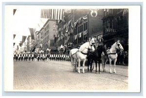 1915 Shriner Parade Decorated Building Seattle Washington WA RPPC Photo Postcard