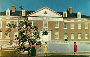 Postcard Alabama Birmingham Howard College Memory Leake Robinson Hall 1960s V172