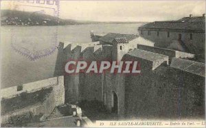 Old Postcard 19 Holy Island marguerrite entrance of the fort