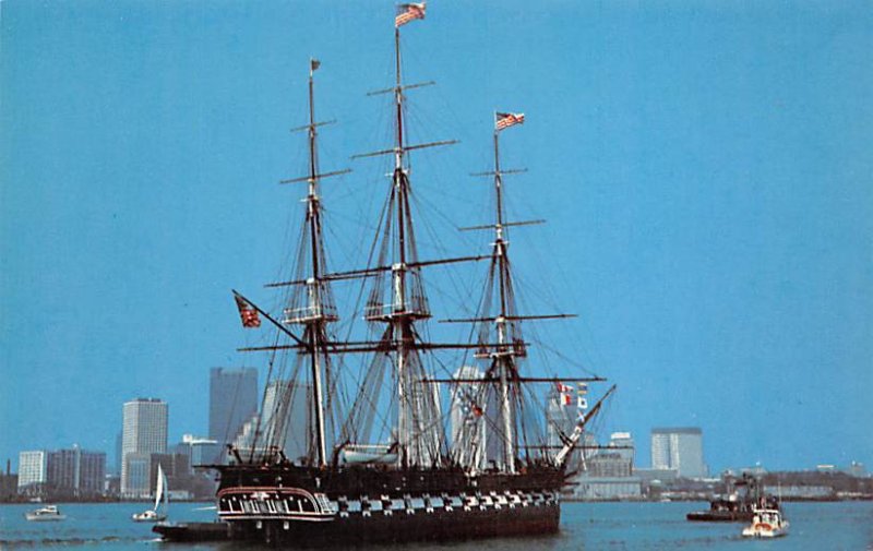 USS Constitution (Ironsides) Sail Boat Boston Mass, USA Unused 