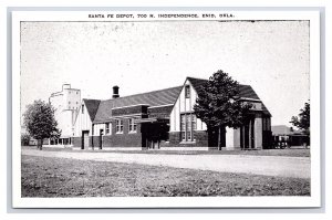 Santa Fe Depot 700 N. Independence Enid Okla. Oklahoma Postcard Railroad