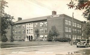 Autos High School Waseca Minnesota 1940s RPPC Photo Postcard 13176