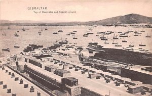 Top of Casemates and Spanish Ground Gibraltar Postcard.
