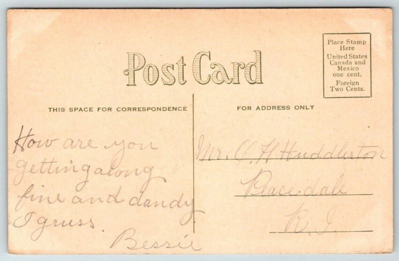 3rd Street   Marion  Indiana  County Courthouse   Postcard    c1915