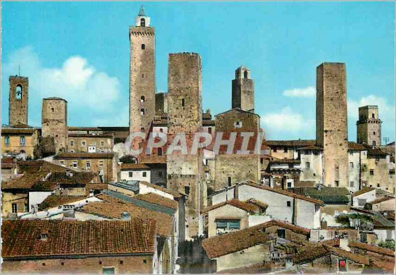 Postcard Modern Gimignano Vue Generale