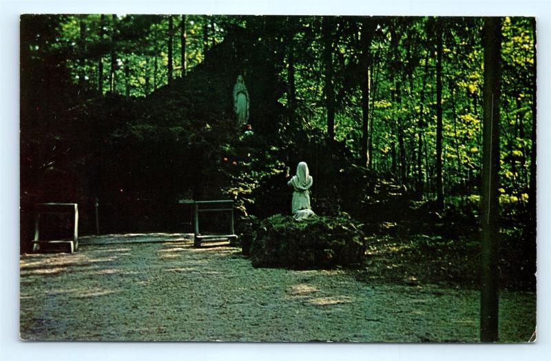 Postcard OH Bellevue Sorrowful Mother Shrine Lourdes Grotto R71