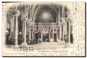 Old Postcard Louvesc Portico of the Basilica