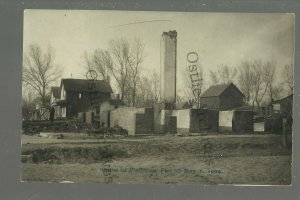 Plainview NEBRASKA RPPC 1909 FIRE RUINS Disaster nr Creighton Norfolk Pierce