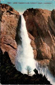 Vtg 1909 Upper Yosemite Falls Yosemite Valley California CA Postcard