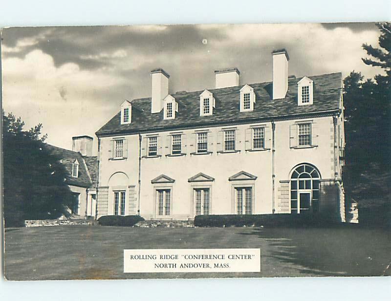 1949 rppc ROLLING RIDGE CONFERENCE CENTER North Andover Massachusetts MA HM2611