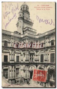 Old Postcard From Toulouse Court & # 39Hotel D & # 39Assezat tower Angle