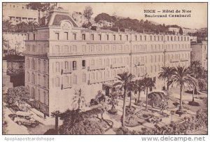 France Nice Hotel de Nice Boulevard Carabacel 1934