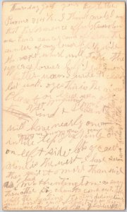1910's Letter Handwritten From Marnie Smith From Auburn Nebraska Postcard