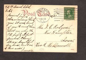 IL Raccoon Cave Animals Lincoln Park Zoo Chicago Illinois Postcard 1910 Vintage