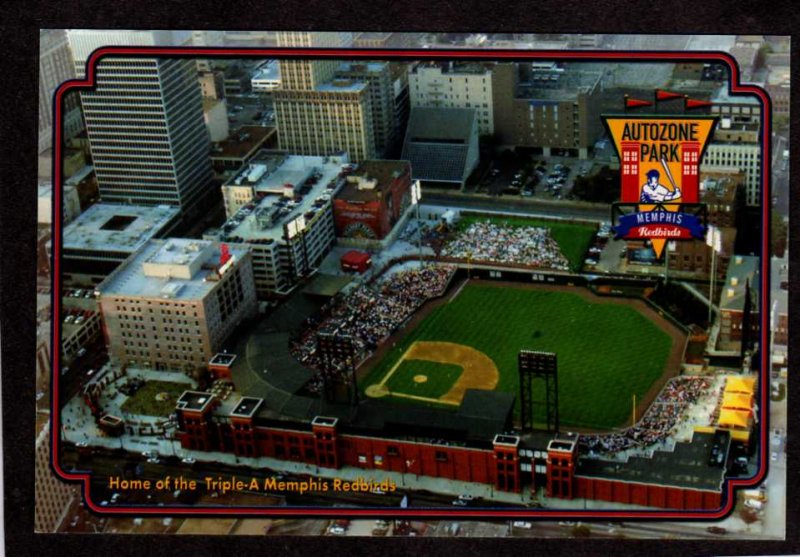 TN Autozone Triple A Baseball Stadium Memphis Redbirds Tennessee Postcard