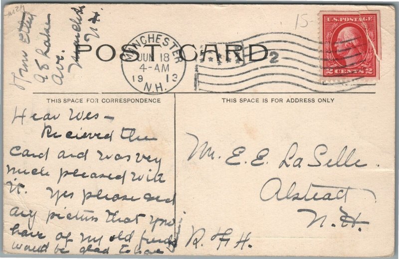 DERRY NH BROADWAY ANTIQUE POSTCARD