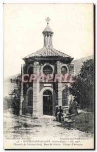 Old Postcard Our Lady of Laus High Blood Precious Chapel Alps in the distance...