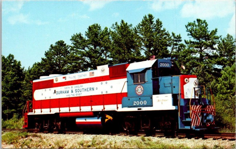 Trains Durham & Southern Railway Locomotive Number 2000