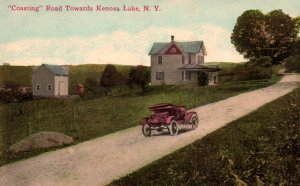Coasting Road Towards Kenoza Lake,NY