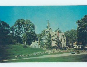 Slightly Warped Pre-1980 CASTLE SCENE West Liberty - Near Urbana Ohio OH d1395