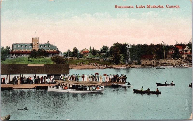 Beaumaris Lake Muskoka Ontario ON Unused Postcard E35