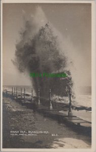 Sussex Postcard - Bexhill-On-Se Rough Sea  RS35765