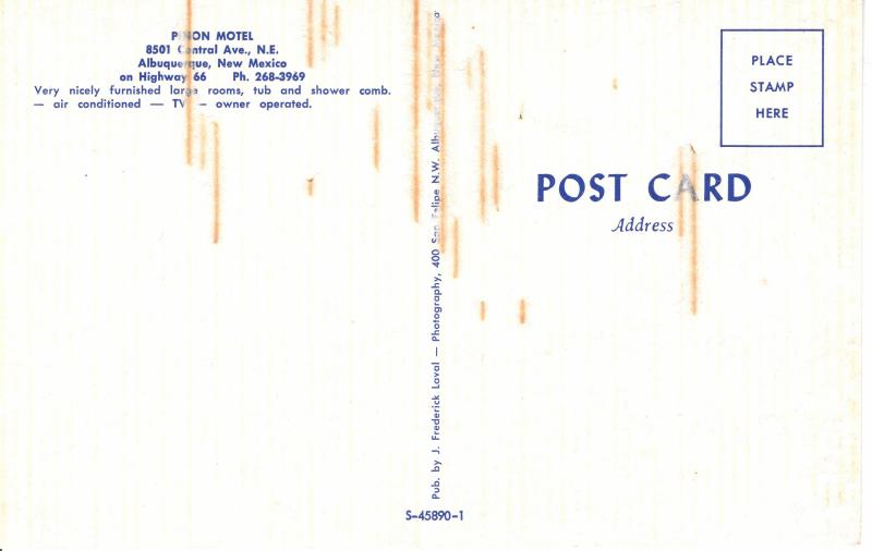 US    PC2237 PINON MOTEL, ALBUQUERQUE, NM