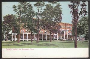 Colonial Hotel Mt Clemens MI Post Card PPC763