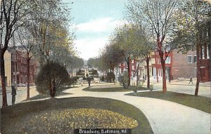 Broadway Baltimore, Maryland MD Postcards