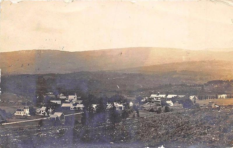 East Haverhill MA Birds Eye View in 1907 RPPC Postcard