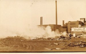 Springfield MA American Bosch Factory Burning Radio Cabinets RPPC