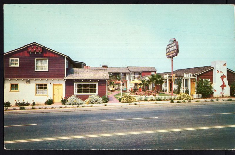 California The Sandpiper Motor Hotel, Mission Blvd SAN DIEGO Chrome 1950s-1970s