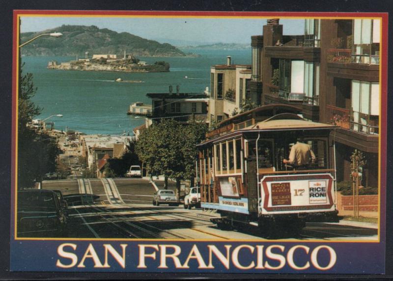 Colour PC  San Francisco Cable Car Alcatraz unused