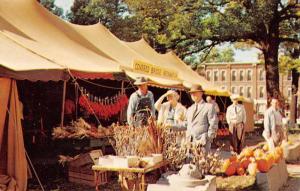 Rockville Indiana Festival Tents Produce Market Vintage Postcard K29086