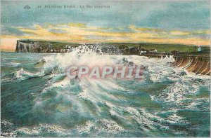 Old Postcard Mers-les-Bains La Mer disassembled