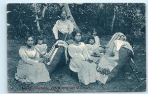 *Ceylon Ceylan Sri Lanka Sinhalese Women Girls Making Lace Vintage Postcard B97