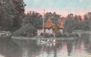 Baltimore Maryland Cottage by Lake Tinted Real Photo Vintage Postcard AA53793
