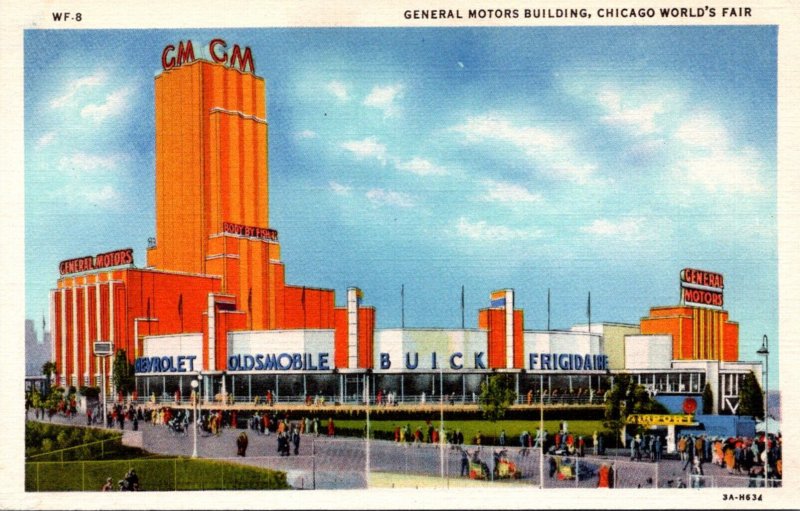 1933 Chicago World's Fair The General Motors Building Curteich