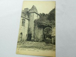 Vintage Postcard Quimper Porte Fortefiee LL France Fort