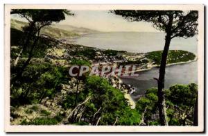 Menton Old Postcard View of Cap Martin and & # 39Italie