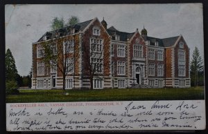 Poughkeepsie, NY - Vassar College - Rockefeller Hall - 1907