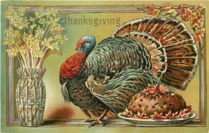 Thanksgiving Turkey, Dinner Plate, Embossed