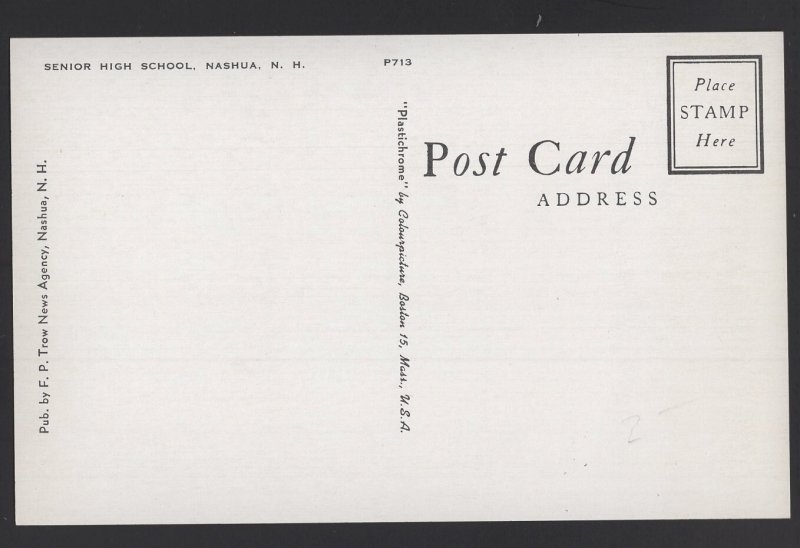 New Hampshire NASHUA Senior High School ~ Chrome